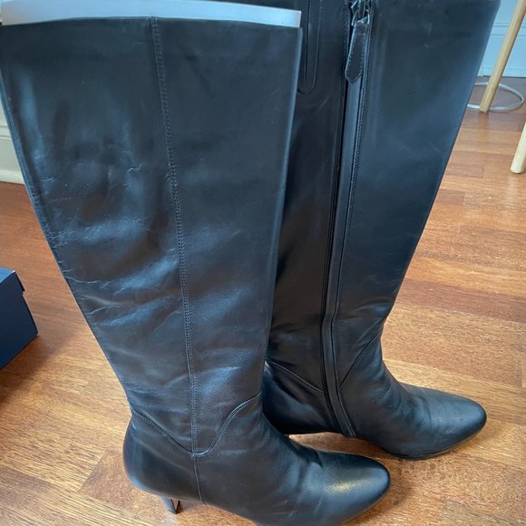 Cole Haan Black Leather Boots, Great Condition - Picture 4 of 8